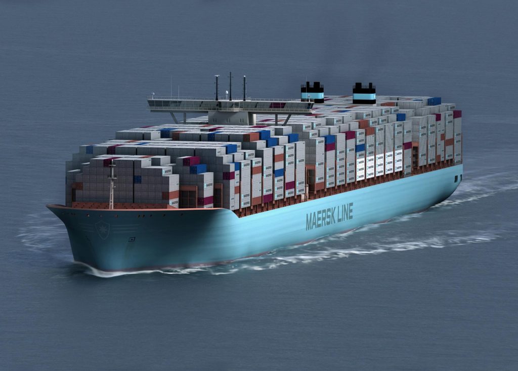 Kapal Kontainer Maersk Triple E dan Kapasitas Muatnya